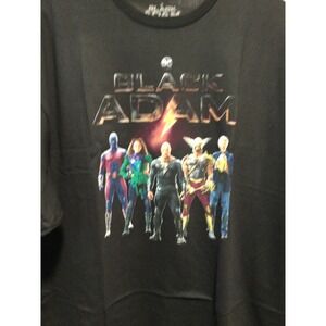 Black Adam DC Movie Superhero T Shirt Mens‎ 2XL Double Extra Large